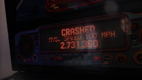 Pinball machine screen display. Stock Footage 147376354