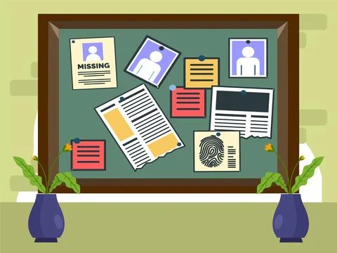 Pinboard Concept Illustration Stock Illustration