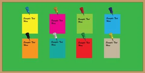 Pinboard Stock Illustration