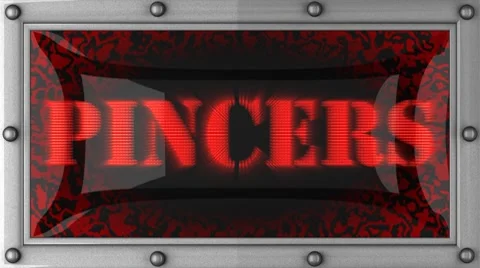 Pincers on led Stock Footage 8729658