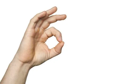 Pinch gest Stock Photos