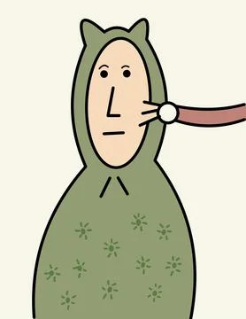Pinch man Stock Illustration