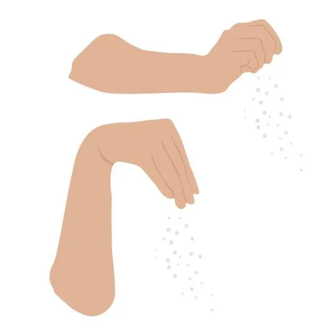 Pinch of salt Stock Illustration