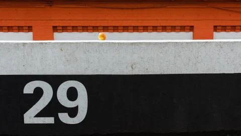 The pinched apple Foto stock