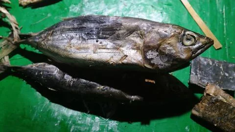 Pindang is a fish product processed using a combination of boiling and salting. Stock Photos