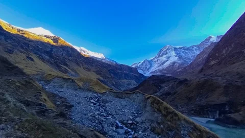 Pindari Glacier Timelapse Video stock 87057880
