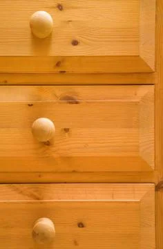 Pine chest of drawers 库存照片