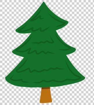 Pine christmas tree Stock Illustration