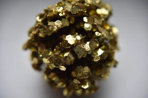 Pine cone in glue and glitters Stock Photos