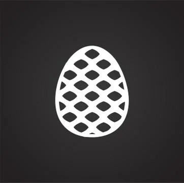 Pine cone icon on background for graphic and web design. Simple illustration Иллюстрация