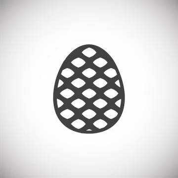 Pine cone icon on background for graphic and web design. Simple illustration Stock Illustration