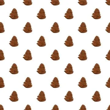 Pine cone pattern creating a natural background texture Stock Illustration