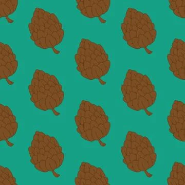 Pine cone pattern Stock Illustration