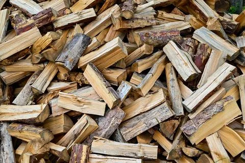 Pine firewood Stock Photos