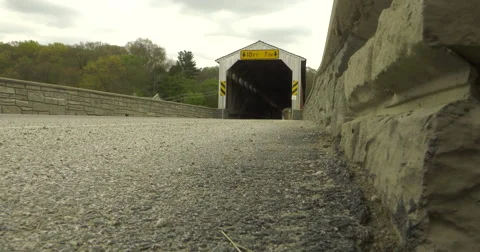 Pine Grove Covered Bridge Video stock 63040859