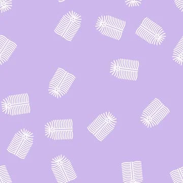 Pine leaf line seamless pattern イラスト素材