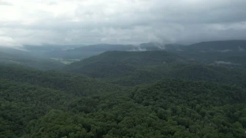 Pine Mountain, KY Aerial Stock Footage 220523278
