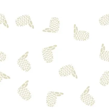 Pine nut glyph seamless pattern イラスト素材