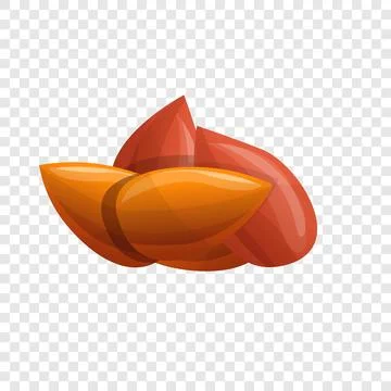 Pine nut icon, cartoon style Stock Illustration