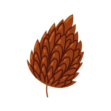 Pine nut icon Illustrazione stock