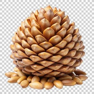Pine-nut - isolated-on-white-background (1) Stock Photos