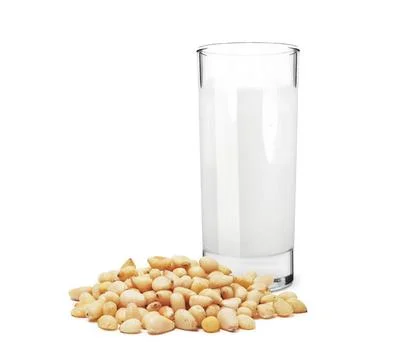 Pine nut milk Foto stock