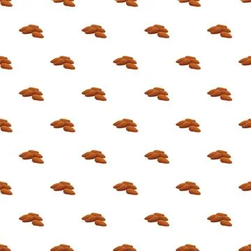Pine nut vector pattern background for design 스톡 일러스트