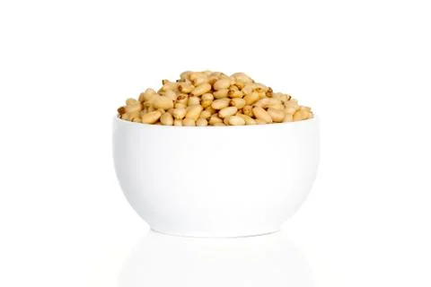 Pine nuts in a cup Stock Photos