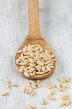 Pine nuts Stock Photos