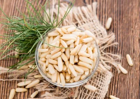 Pine nuts Foto stock