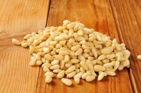 Pine nuts Stock Photos