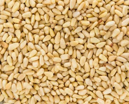  Pine Nuts (for use as background image) Pine Nuts close-up shot for use a... Foto stock