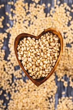 Pine nuts. For vegetarians. Stock-Fotos