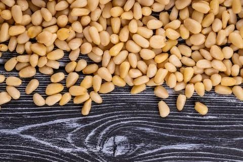 Pine nuts. For vegetarians. Stock Photos
