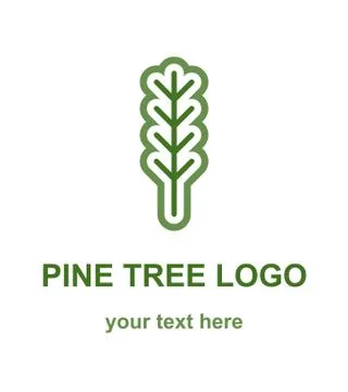 Pine or Fir Tree Logo Stock Illustration