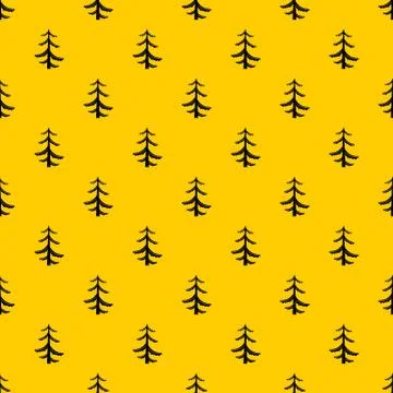 Pine pattern vector Stock Illustration