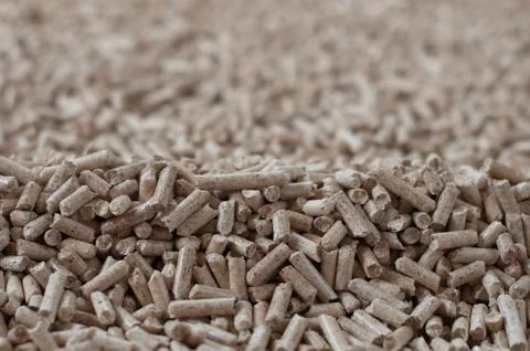 Pine pellets Stock Photos