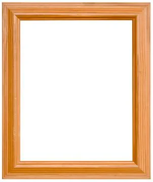 Pine Picture Frame Cutout Stock Photos