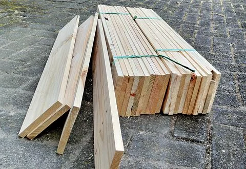 Pine plank 3 Stock Photos