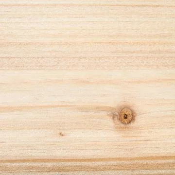 Pine plank with natural pattern and knot close up Stock Photos