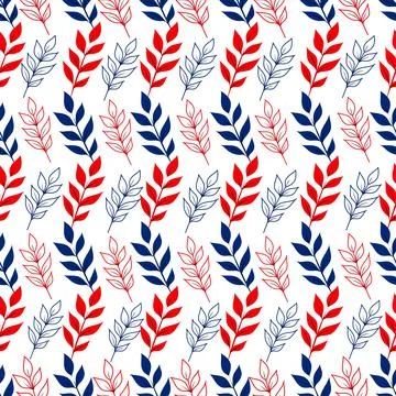 Pine Seamless floral seamless pattern with tree branches. Vector organic Stock Illustration