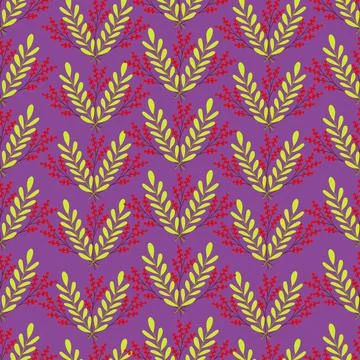 Pine Seamless floral seamless pattern with tree branches. Vector organic Stock Illustration