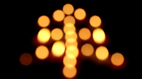 Pine shape of candles Stock Footage 35625164