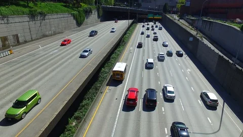 Pine St Overpass Stock Footage 107373928