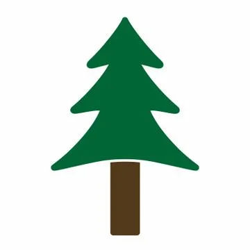 Pine Tree icon Stock Illustration