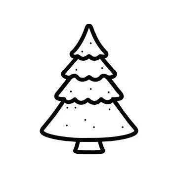 Pine tree icon Stock Illustration