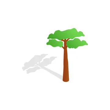 Pine tree icon, isometric 3d style Stock Illustration