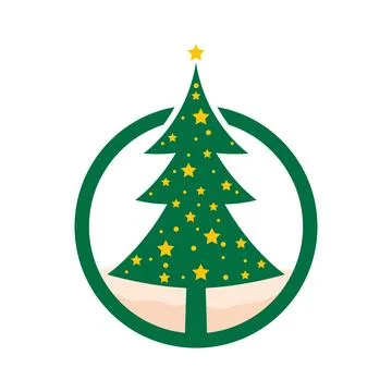 Pine tree illustration Illustration