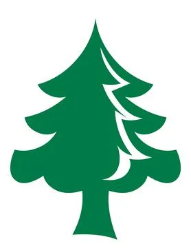 Pine tree logo Stock Illustration