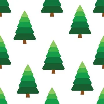 Pine tree pattern. Stock Illustration